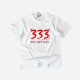 T-shirt 333 Only Half Evil para Criança