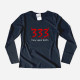 333 Only Half Evil Women's Long Sleeve T-shirt