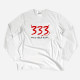 333 Only Half Evil Men's Long Sleeve T-shirt