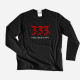 333 Only Half Evil Large Size Long Sleeve T-shirt