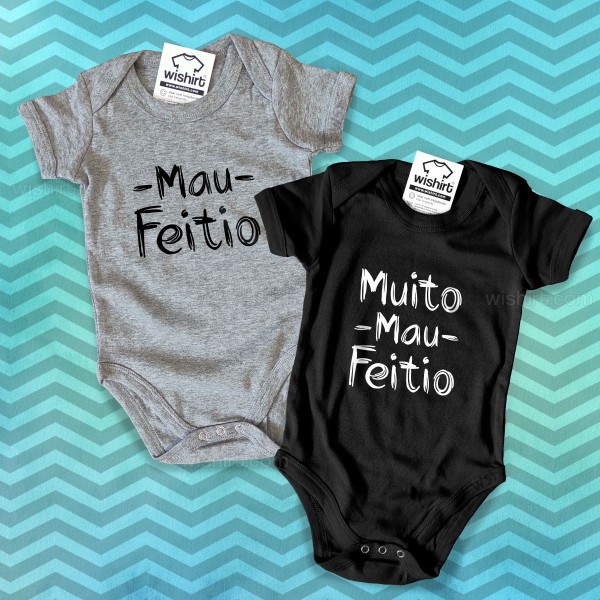 Mau Feitio Babygrows Set for Twins