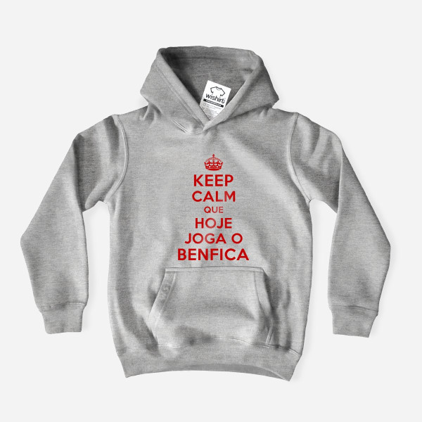 Sweatshirt com Capuz Keep Calm Benfica para Criança
