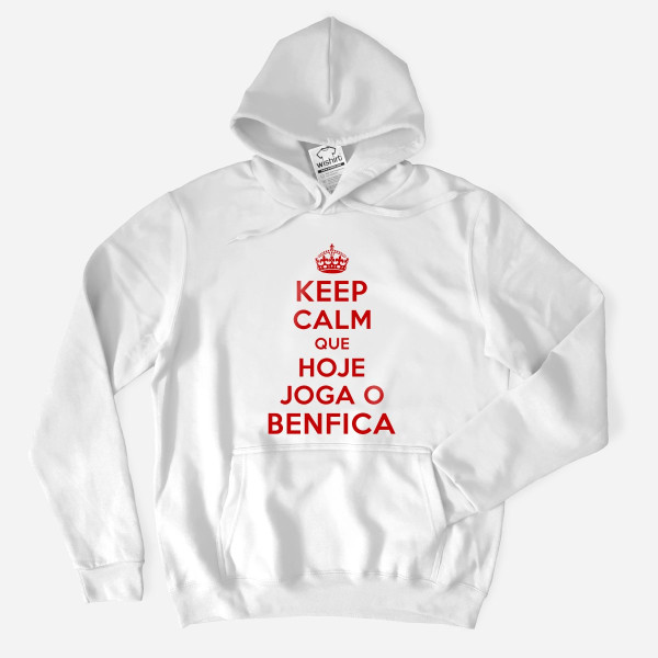 Sweatshirt com Capuz Keep Calm Benfica