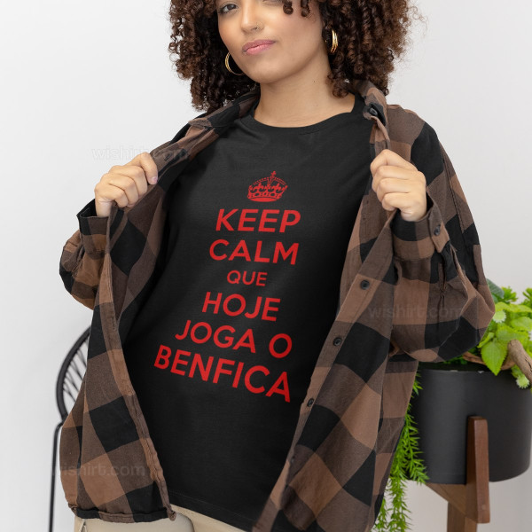 T-shirt de Manga Comprida Keep Calm Benfica para Mulher