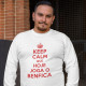 T-shirt Manga Comprida Tamanho Grande Keep Calm Benfica