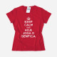 T-shirt Keep Calm Benfica para Mulher