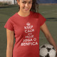 T-shirt Keep Calm Benfica para Mulher