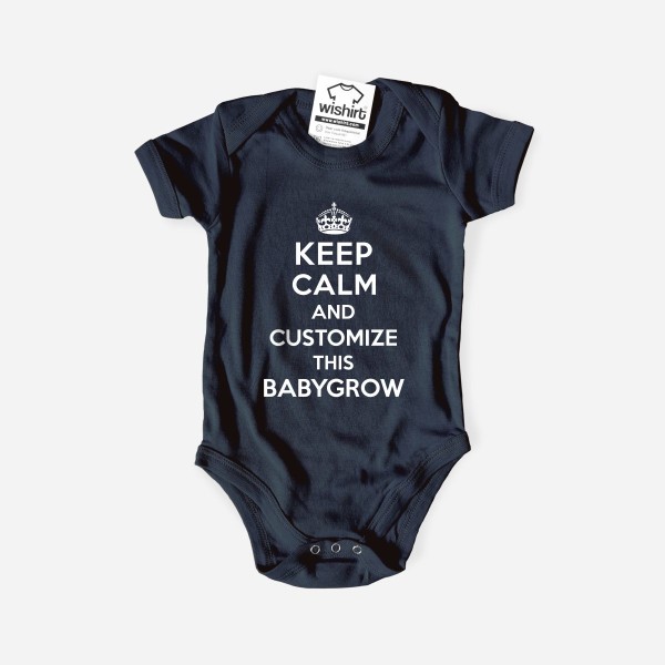 Keep Calm Customizable Babygrow