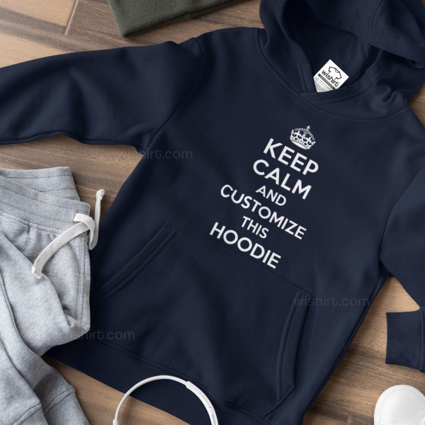 Sweatshirt com Capuz Keep Calm Personalizável para Criança