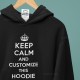Keep Calm Customizable Large Size Hoodie
