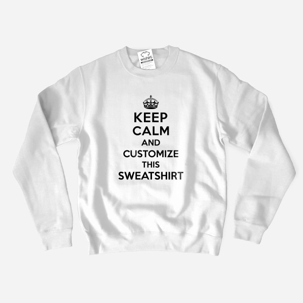Sweatshirt Tamanho Grande Keep Calm Personalizável