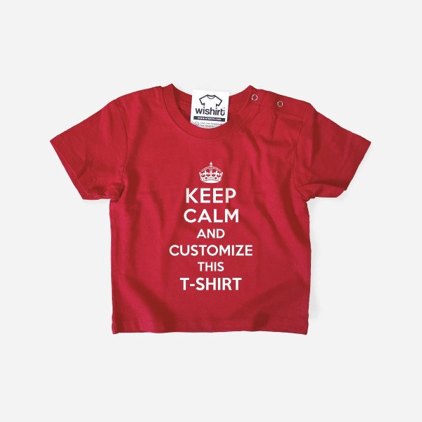 T-shirt Keep Calm Personalizável para Bebé