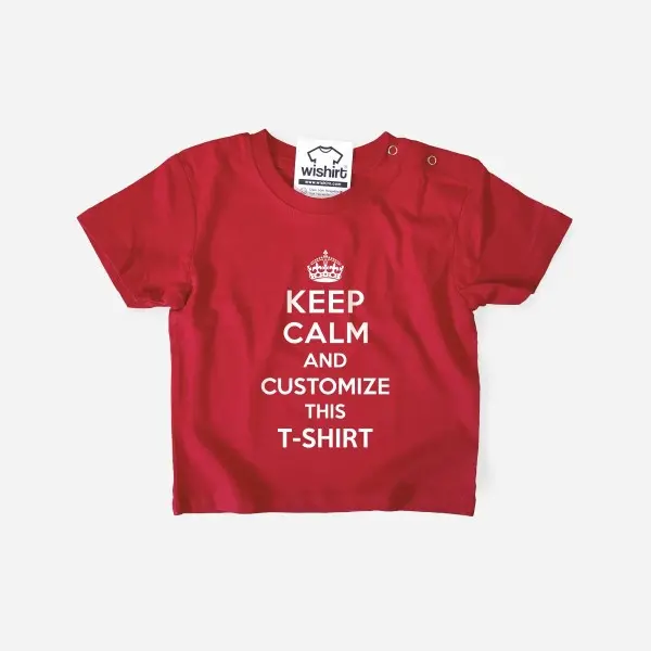 T-shirt Keep Calm Personalizável para Bebé T-shirt Keep Calm Personalizável para Bebé