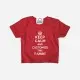 T-shirt Keep Calm Personalizável para Bebé T-shirt Keep Calm Personalizável para Bebé