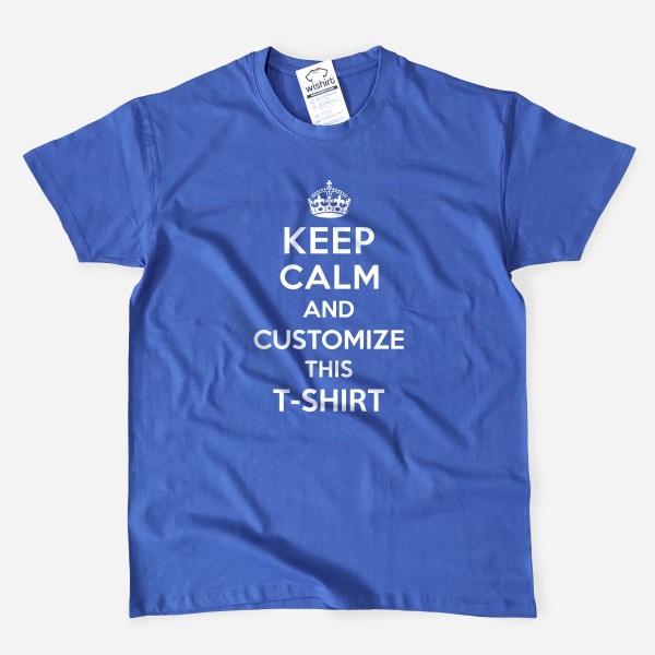 T-shirt Keep Calm Personalizável para Homem