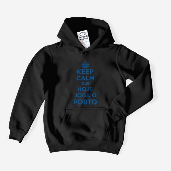 Sweatshirt com Capuz Keep Calm Porto para Criança