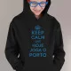 Sweatshirt com Capuz Keep Calm Porto para Criança Sweatshirt com Capuz Keep Calm Porto para Criança
