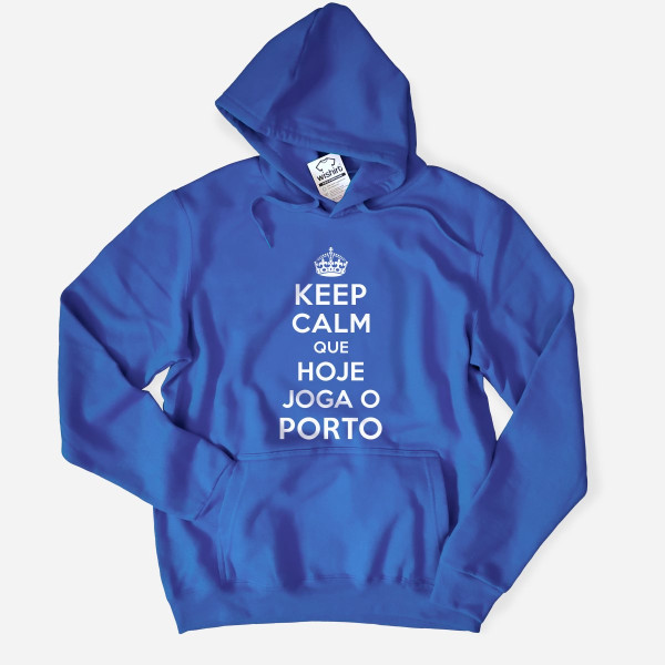 Sweatshirt com Capuz Tamanho Grande Keep Calm Porto