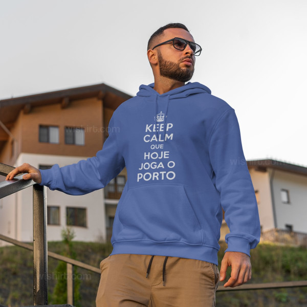 Sweatshirt com Capuz Keep Calm Porto