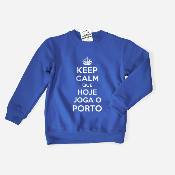 Sweatshirt Keep Calm Porto para Criança