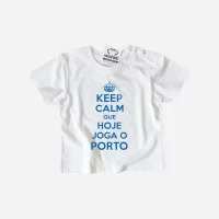 T-shirt Keep Calm Porto para Bebé