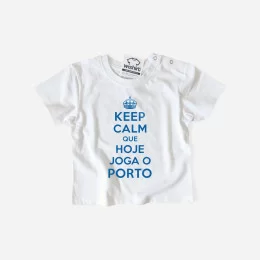 T-shirt Keep Calm Porto para Bebé