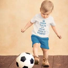 T-shirt Keep Calm Porto para Bebé