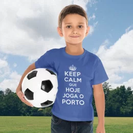 T-shirt Keep Calm Porto para Criança
