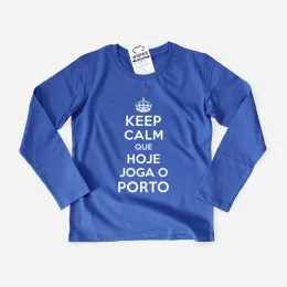 Keep Calm Porto Kid's Long Sleeve T-shirt