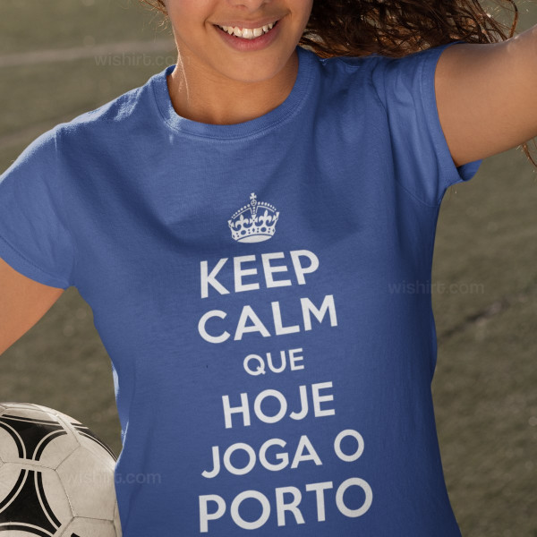 T-shirt Keep Calm Porto para Mulher