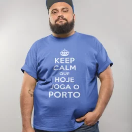 T-shirt Tamanho Grande Keep Calm Porto