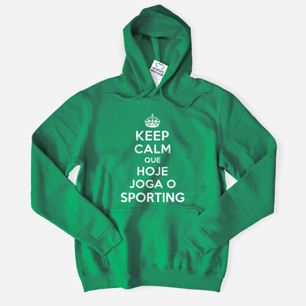 Keep Calm Sporting Large Size Hoodie