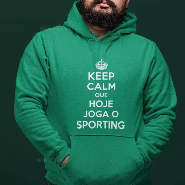 Keep Calm Sporting Large Size Hoodie Keep Calm Sporting Large Size Hoodie