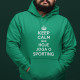 Sweatshirt com Capuz Tamanho Grande Keep Calm Sporting