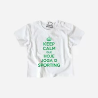 T-shirt Keep Calm Sporting para Bebé