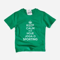 T-shirt Keep Calm Sporting para Criança