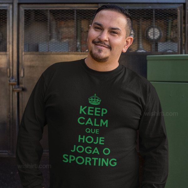 Keep Calm Sporting Large Size Long Sleeve T-shirt