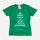 T-shirt Keep Calm Sporting para Mulher