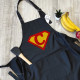 Superwoman Customizable Mother and Children Apron Set