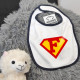 Babete Superman Letra Personalizável Babete Superman Letra Personalizável