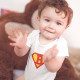 Customizable Letter Superman Babygrow