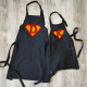 Superman Customizable Father and Children Apron Set