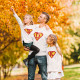 Superman Father and Children Long Sleeve T-shirt Set