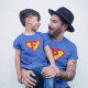 Conjunto T-shirts Superman Personalizável Pai e Filhos