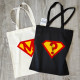 Customizable Letter Superman Cloth Bag