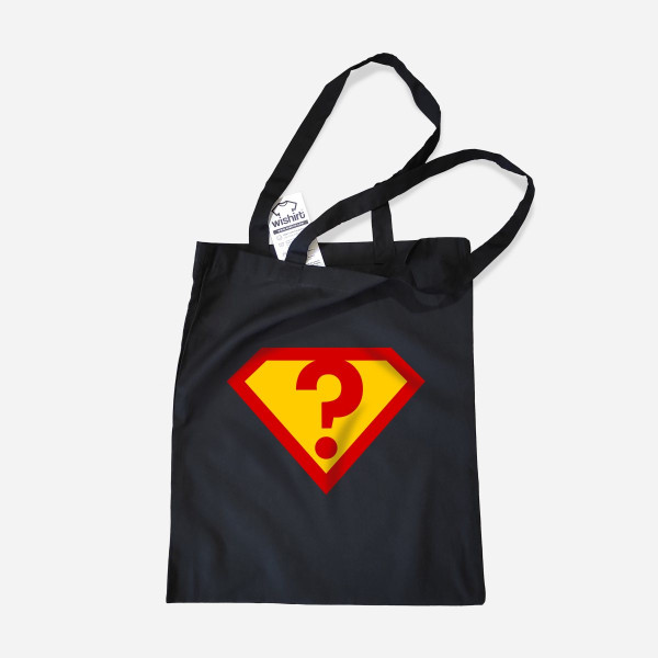 Customizable Letter Superman Cloth Bag