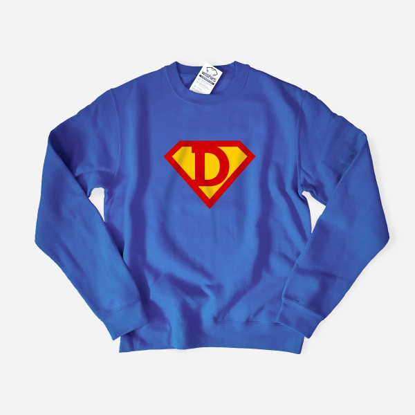 Sweatshirt Superman Letra Personalizável