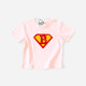 T-shirt Superman Letra Personalizável para Bebé