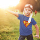 Customizable Letter Superman T-shirt for Kids