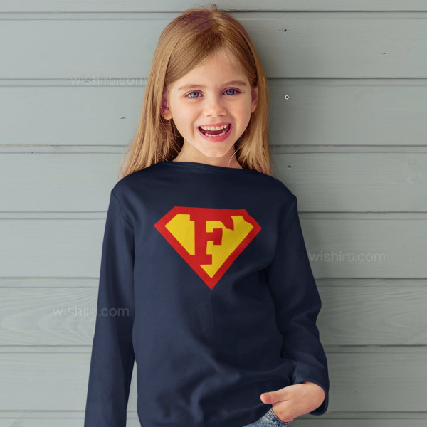 Conjunto T-shirts Manga Comprida Superman Pai e Filhos